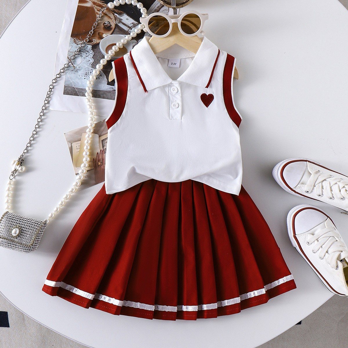 Ensemble fille style preppy