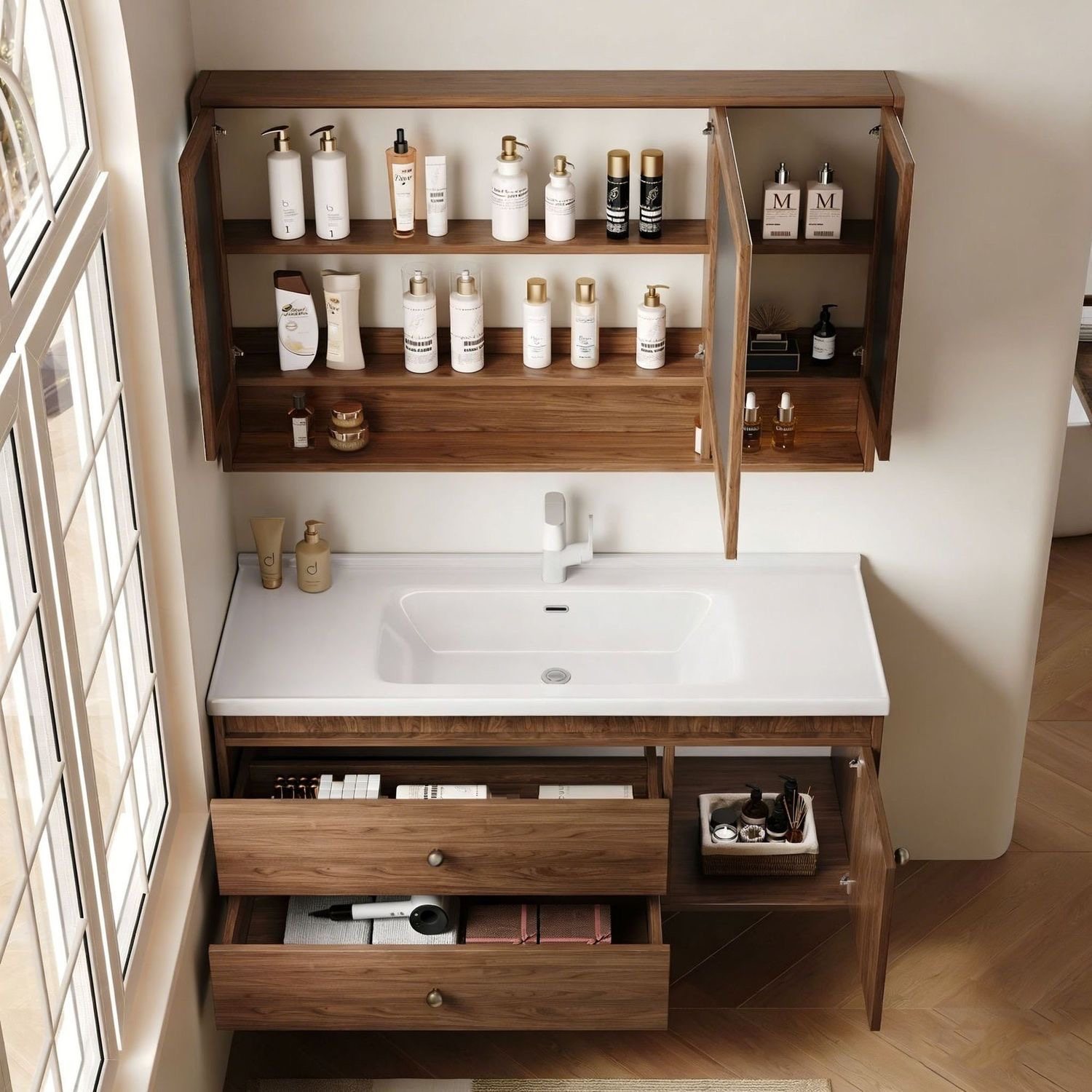 Armoire intelligente avec Lavabo