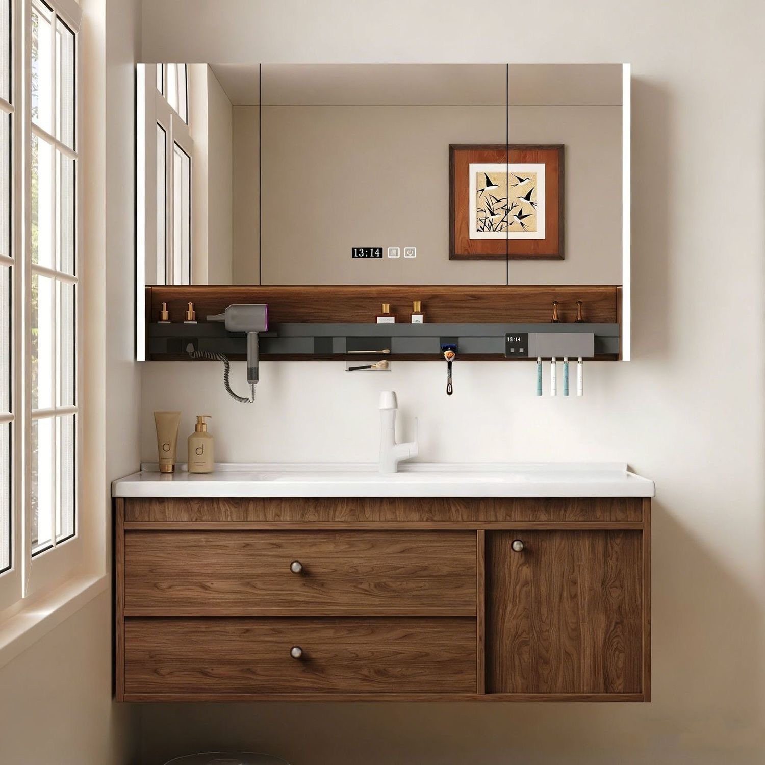 Armoire intelligente avec Lavabo